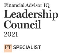 Financial Advisor IQ Leadership Council 2021 logo by FT Specialist.