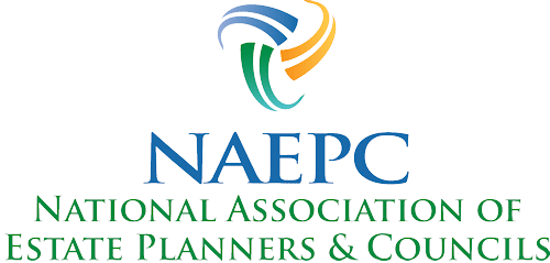 NAEPC logo: National Association of Estate Planners & Councils with colorful symbol above the acronym.