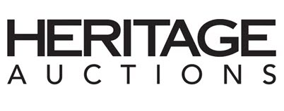 Logo of Heritage Auctions, a company specializing in rare and collectible items, displayed in bold black text.