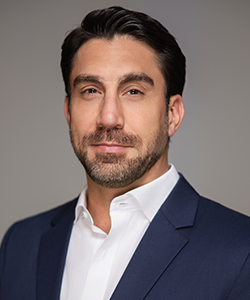Businessman in suit with confident look
