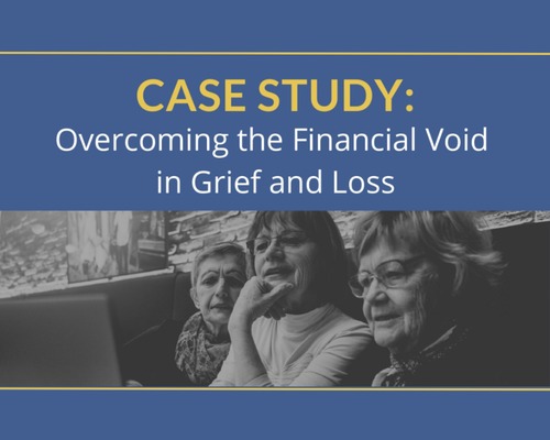 Case study banner about financial grief support